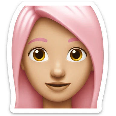 Light pink hear  sticker