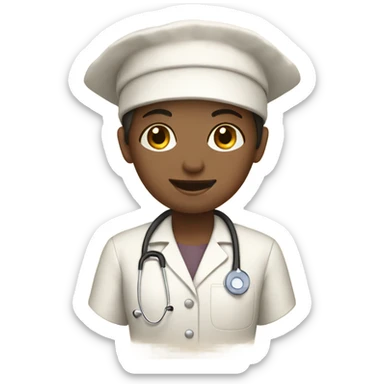 Nursing student book in beige sticker