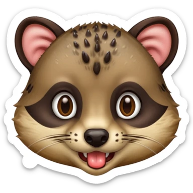 civet is drooling sticker