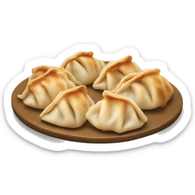 Real gyoza six pieces sticker