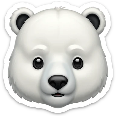 🐻‍❄️ black sticker