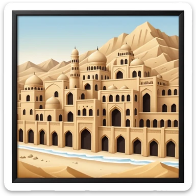 ancient persian city sticker