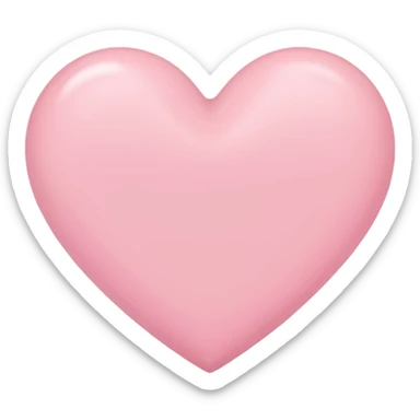 Pink pastel heart sticker
