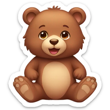baby bear sticker