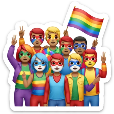 pride charcters sticker