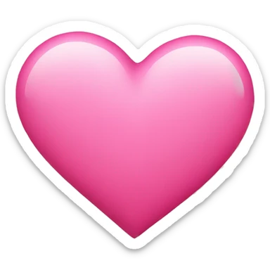 kissing default emoji pink heart sticker