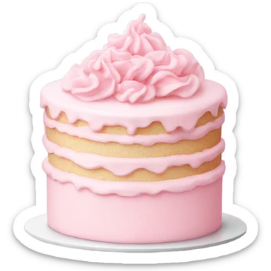 pale pink cake sticker