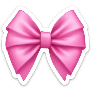 Pink bow sticker