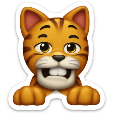 gay garfield  sticker