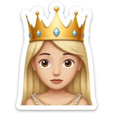 Wearing a crown sticker