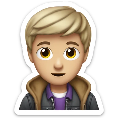 bieber mit herz augen sticker