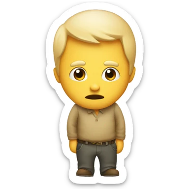 Emoji being sneaky  sticker