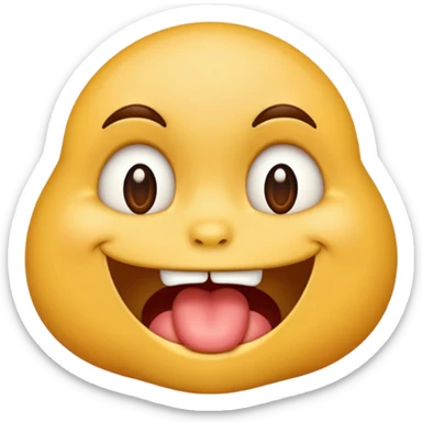 Hungry drooling emoji sticker