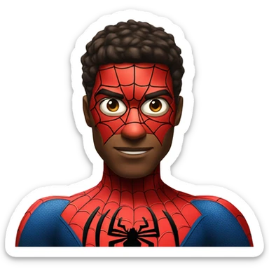 Half  spiderman half vemo sticker
