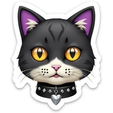an emo cat  sticker