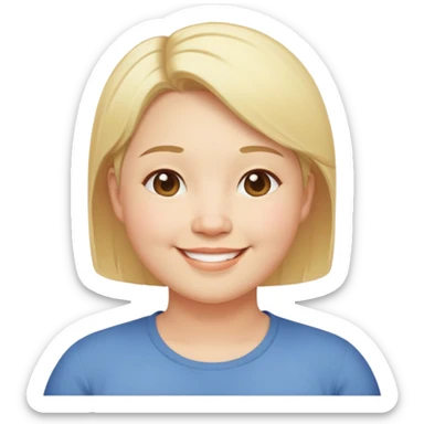 "- Nam
- 35 tuổi
- Da trắng
- Tóc vàng ngắn
- Cười mỉm, mặt mũm mĩm
" sticker