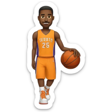 basketball player sticker
