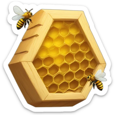 bee hive sticker