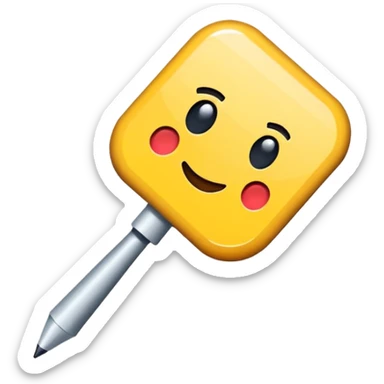 cursor for computer simple one pixelated sticker