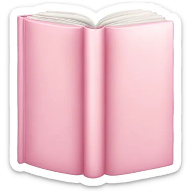 pastel pink book sticker