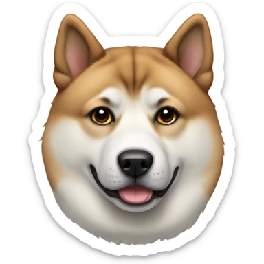 American akita dog sticker
