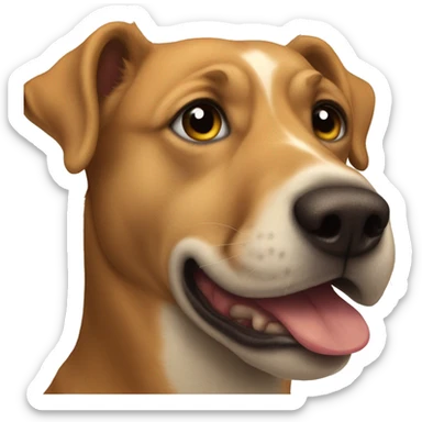 Dog licking Craig sticker