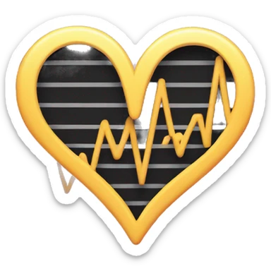 Heart rhythm  sticker