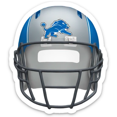 Detroit Lions helmet  sticker