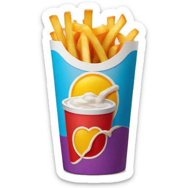 McDonald's  Fries and beverage sticker