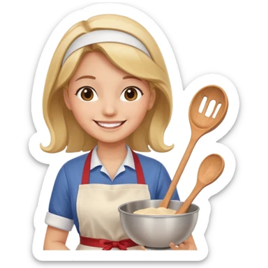 kitchen woman sticker