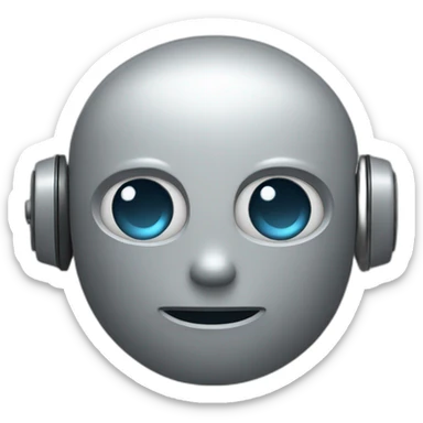 chatbot robot grey sticker