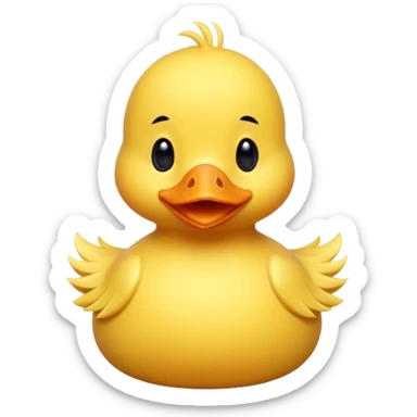 Cute yellow Duckie  sticker