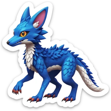  exotic Fakémon-Pokémon-Sergal-Trico-Vernid-creature sticker