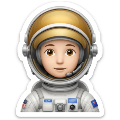 Engineer in an white astronaut suit sticker