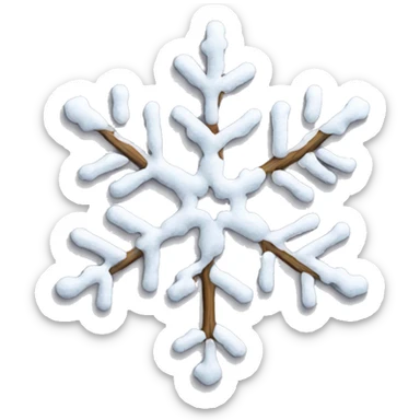 snow flakes sticker
