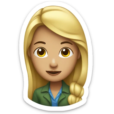 Mujer con lluvia de dinero  sticker