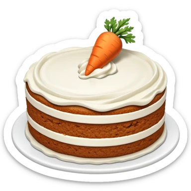 Carrot cake sticker