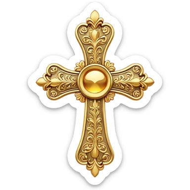 Orthodox cross sticker