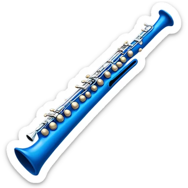 Blue flöte sticker