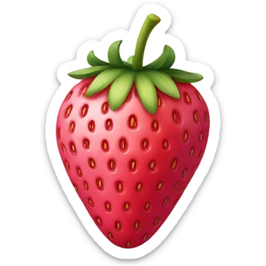 pink strawberry  sticker