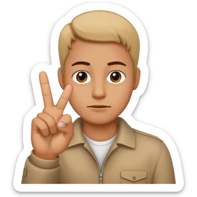 No I need it with only the middle finger down sticker