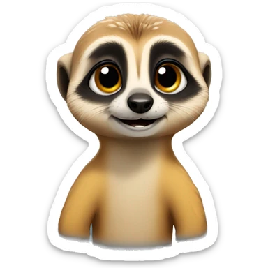 a cute meerkat sticker
