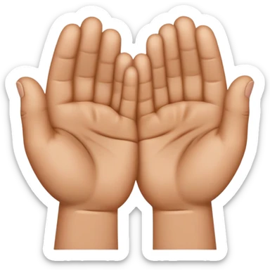 Begging hands sad emoji  sticker