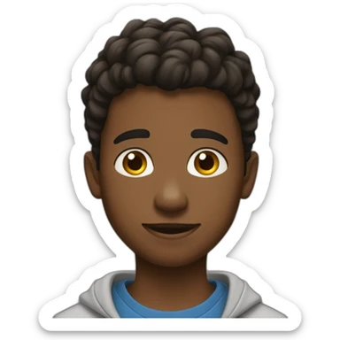 Un garçon de 13 ans au chigon sticker