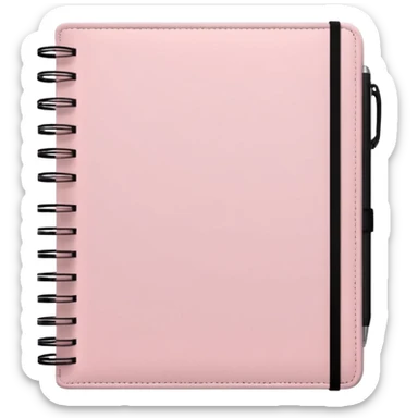 Light Pale Pink money management note book sticker