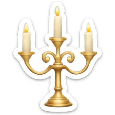 Gorgeous elegant candelabra  sticker