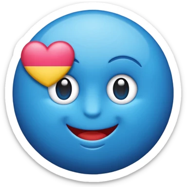 emoji de selo verificado do instagram, círculo azul, check branco no centro, estilo emoji oficial, fundo limpo, alta qualidade sticker