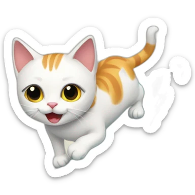 cat-surfing sticker