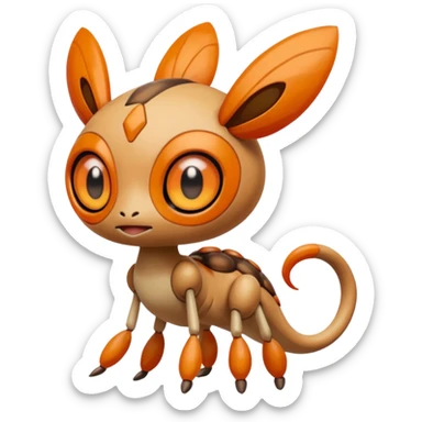 Meloetta-Trapinch-Pokémon-Fakémon-creature sticker