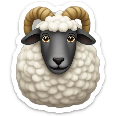 sheep worshipping sticker
